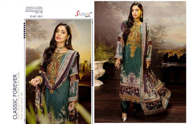 Sairoz Ayesha Zahra 2 Designer Cotton Embroidery Pakistani Salwar 